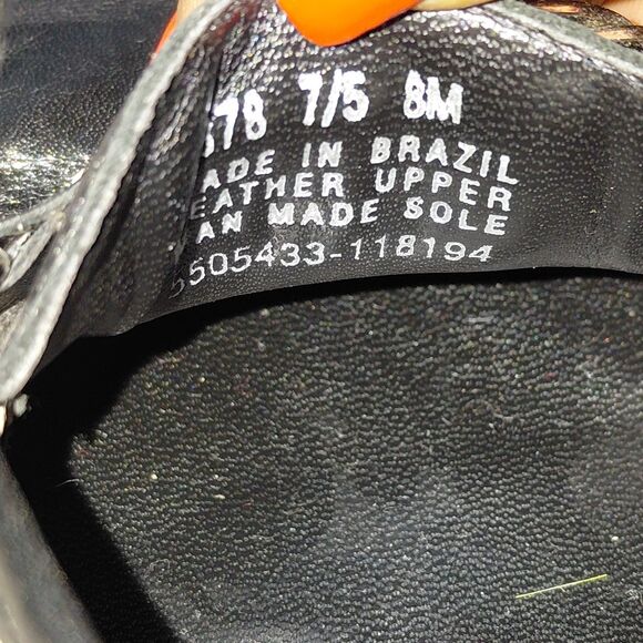 Franco Sarto Pump Heel Womens 8M Black Leather Pointed Toe High Stiletto Buckle - Picture 11 of 14